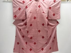 抽象模様織り出し手織り紬着物